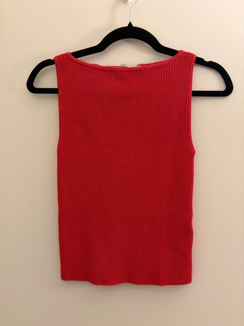 Abercrombie & Fitch Ribbed Tank Top - Bright Red
